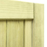 Cancello da Giardino in Legno di Pino Impregnato 75x100 cm