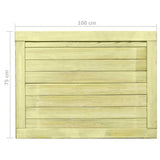 Cancello da Giardino in Legno di Pino Impregnato 75x100 cm
