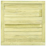 Cancello da Giardino in Legno di Pino Impregnato 100x100 cm