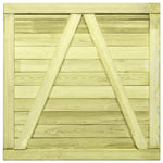 Cancello da Giardino in Legno di Pino Impregnato 100x100 cm