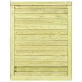 Cancello da Giardino in Legno di Pino Impregnato 125x100 cm