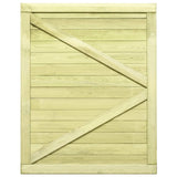 Cancello da Giardino in Legno di Pino Impregnato 125x100 cm