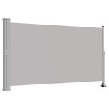 Tenda da Sole Laterale Retrattile 140 x 300 cm Grigia