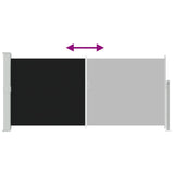 Tenda da Sole Laterale Retrattile 140 x 300 cm Nera