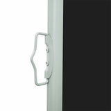 Tenda da Sole Laterale Retrattile 140 x 300 cm Nera