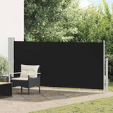 Tenda da Sole Laterale Retrattile 140 x 300 cm Nera