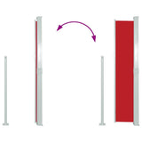 Tenda da Sole Laterale Retrattile 140 x 300 cm Rossa