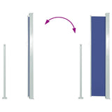 Tenda da Sole Laterale Retrattile 120 x 300 cm Blu