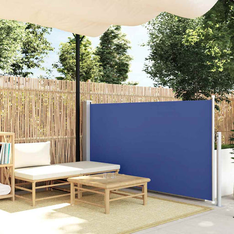 Tenda da Sole Laterale Retrattile 120 x 300 cm Blu