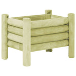 Fioriera Rialzata da Giardino Legno Impregnato Pino 60x40x42 cm