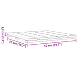 Piastrella per Decking 6 pcs Verde 50 x 50 cm