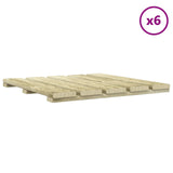 Piastrella per Decking 6 pcs Verde 50 x 50 cm