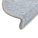 Tappetini per Scale 15 pz Grigio Chiaro 56x17x3 cm