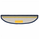 Tappetini per scale 15 pz 56x17x3 cm blu semicircolari
