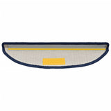 Tappetini per scale 15 pz 56x17x3 cm blu semicircolari