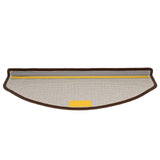 Tappetini per scale 15 pz 65x24x4 cm Marrone caffè Semicircolari Grandi