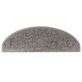 Tappetini per scale 15 pz 65x21x4 cm Grigio Semicircolari Grandi