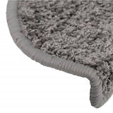 Tappetini per scale 15 pz 65x21x4 cm Grigio Semicircolari Grandi