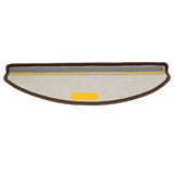 Tappetini per scale 15 pz 65x21x4 cm Marrone Semicircolari Grandi