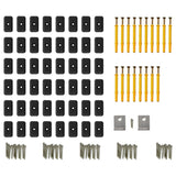 Pavimento Esterni WPC Pieno Accessori 20m 2,2m Marrone Chiaro