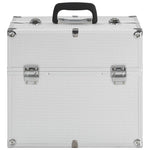 Valigia per Cosmetici 37x24x35 cm Argento in Alluminio
