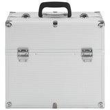 Valigia per Cosmetici 37x24x35 cm Argento in Alluminio