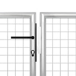 Cancello per Giardino in Acciaio 400x100cm Argento