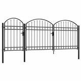 Cancello da Giardino con Parte Superiore Arcuata 175 x 400 cm