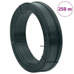 Filo per Recinzioni 250m 0,9/1,4 mm in Acciaio Verde Nerastro