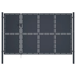 Cancello di Recinzione in Acciaio 350x150 cm Antracite