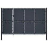 Cancello di Recinzione in Acciaio 350x150 cm Antracite