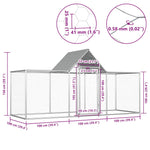 Pollaio 3x1x1,5 m in Acciaio Zincato