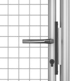 Cancello per Giardino in Acciaio Zincato 105x250cm Argento