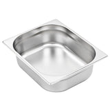 Contenitori Gastronorm 4 pz GN 1/2 100 mm in Acciaio Inox