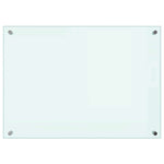 Paraschizzi per Cucina Bianco 70x50 cm in Vetro Temperato