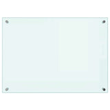 Paraschizzi per Cucina Bianco 70x50 cm in Vetro Temperato