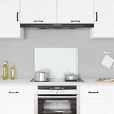 Paraschizzi per Cucina Bianco 70x50 cm in Vetro Temperato