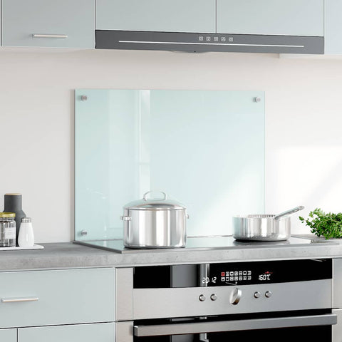Paraschizzi per Cucina Bianco 70x50 cm in Vetro Temperato