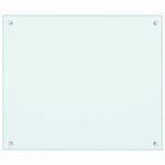 Paraschizzi per Cucina Bianco 70x60 cm in Vetro Temperato