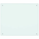 Paraschizzi per Cucina Bianco 70x60 cm in Vetro Temperato
