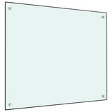 Paraschizzi per Cucina Bianco 70x60 cm in Vetro Temperato