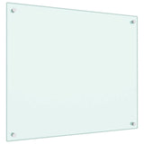 Paraschizzi per Cucina Bianco 70x60 cm in Vetro Temperato