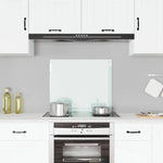 Paraschizzi per Cucina Bianco 70x60 cm in Vetro Temperato