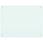 Paraschizzi per Cucina Bianco 80x60 cm in Vetro Temperato