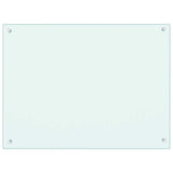 Paraschizzi per Cucina Bianco 80x60 cm in Vetro Temperato