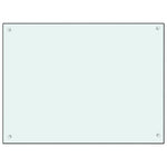 Paraschizzi per Cucina Bianco 80x60 cm in Vetro Temperato