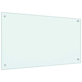 Paraschizzi per Cucina Bianco 90x50 cm in Vetro Temperato