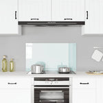 Paraschizzi per Cucina Bianco 90x50 cm in Vetro Temperato