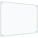 Paraschizzi per Cucina Trasparente 80x60 cm in Vetro Temperato