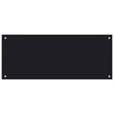 Paraschizzi per Cucina Nero 100x40 cm in Vetro Temperato